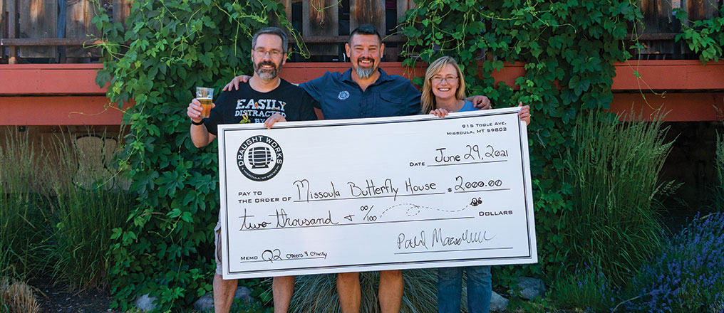 Missoula Butterfly House Cheers for Charity at Draught Works in Missoula, MT