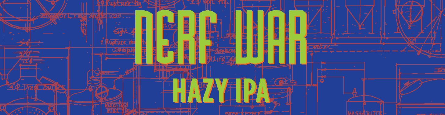 Nerf War Hazy IPA on tap at Draught Works